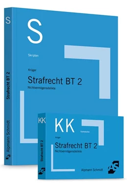 Abbildung von Krüger / Schäffer | Skript Strafrecht BT 2 + Karteikarten Strafrecht BT 2 • Set | 1. Auflage | | beck-shop.de