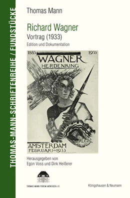 Abbildung von Mann / Voss | Richard Wagner. Vortrag (1933) | 1. Auflage | 2017 | beck-shop.de