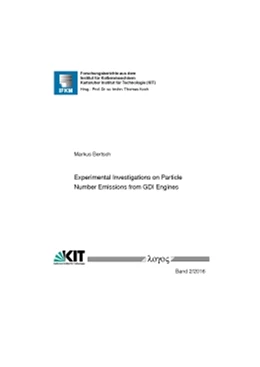 Abbildung von Bertsch | Experimental Investigations on Particle Number Emissions from GDI Engines | 1. Auflage | 2016 | 2/2016 | beck-shop.de