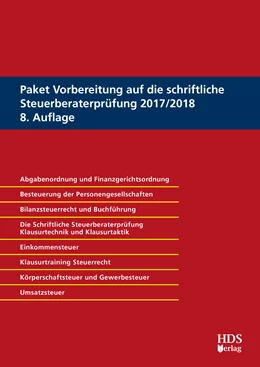 Abbildung von Maus / Endlich | Vorbereitung auf die schriftliche Steuerberaterprüfung 2017/2018 • Set | 8. Auflage | 2017 | beck-shop.de