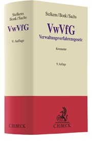 Verwaltungsverfahrensgesetz: VwVfG | Stelkens / Bonk / Sachs | 9. Auflage, 2017 | Buch (Cover)