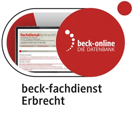 Abbildung von beck-fachdienst. Erbrecht | 1. Auflage | | beck-shop.de