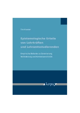 Abbildung von Kramer | Epistemologische Urteile von Lehrkräften und Lehramtsstudierenden | 1. Auflage | 2017 | beck-shop.de