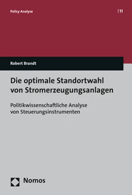 Abbildung von Brandt | Die optimale Standortwahl von Stromerzeugungsanlagen | 1. Auflage | 2017 | 11 | beck-shop.de