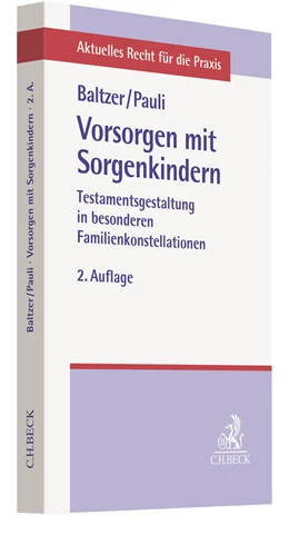 Abbildung von Baltzer / Pauli | Vorsorgen mit Sorgenkindern | 2. Auflage | 2019 | beck-shop.de