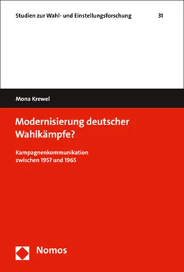 Abbildung von Krewel | Modernisierung deutscher Wahlkämpfe? | 1. Auflage | 2017 | 31 | beck-shop.de