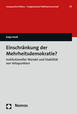 Abbildung von Heeß | Einschränkung der Mehrheitsdemokratie? | 1. Auflage | 2017 | 9 | beck-shop.de