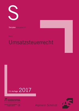 Abbildung von Reiß | Skript Umsatzsteuerrecht | 15. Auflage | 2017 | beck-shop.de