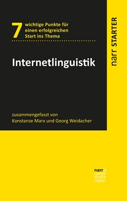 Abbildung von Marx / Weidacher | Internetlinguistik | 1. Auflage | 2019 | beck-shop.de