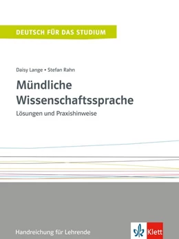 Abbildung von Lange / Rahn | Mündliche Wissenschaftssprache. Handreichung für Lehrende | 1. Auflage | 2017 | beck-shop.de