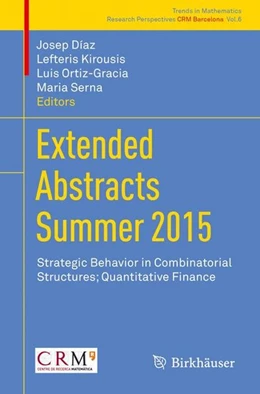 Abbildung von Díaz / Kirousis | Extended Abstracts Summer 2015 | 1. Auflage | 2017 | beck-shop.de