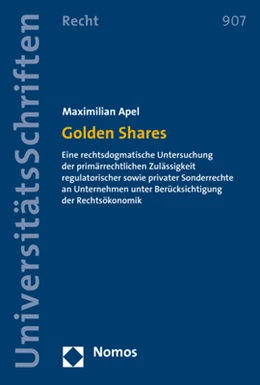 Abbildung von Apel | Golden Shares | 1. Auflage | 2017 | beck-shop.de