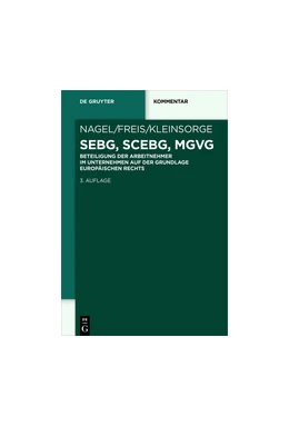 Abbildung von Nagel / Freis | SEBG, SCEBG, MgVG | 3. Auflage | 2018 | beck-shop.de