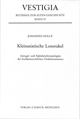 Cover: Nollé, Johannes, Kleinasiatische Losorakel