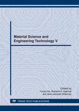 Abbildung von He / Agarwal | Material Science and Engineering Technology V | 1. Auflage | 2017 | beck-shop.de