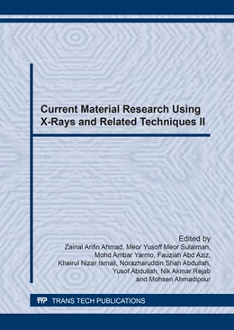 Abbildung von Ahmad / Meor Sulaiman | Current Material Research Using X-Rays and Related Techniques II | 1. Auflage | 2017 | Volume 888 | beck-shop.de