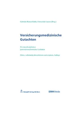 Abbildung von Riemer-Kafka | Versicherungsmedizinische Gutachten | 3. Auflage | 2017 | beck-shop.de