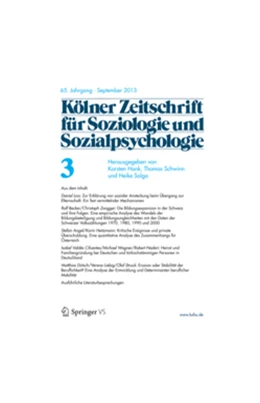 Abbildung von KZfSS • Kölner Zeitschrift für Soziologie und Sozialpsychologie | 70. Auflage | 2019 | beck-shop.de