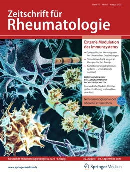 Abbildung von Zeitschrift für Rheumatologie | 77. Auflage | 2024 | beck-shop.de