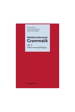 Abbildung von Klein / Solms | Mittelhochdeutsche Grammatik | 1. Auflage | 2017 | beck-shop.de