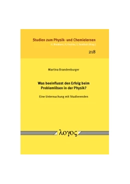 Abbildung von Brandenburger | Was beeinflusst den Erfolg beim Problemlösen in der Physik? | 1. Auflage | 2016 | 218 | beck-shop.de
