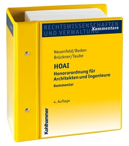 Abbildung von Neuenfeld / Baden | Honorarordnung für Architekten und Ingenieure - HOAI | 1. Auflage | 2023 | beck-shop.de