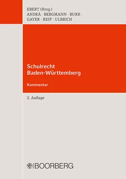Abbildung von Ebert (Hrsg.) | Schulrecht Baden-Württemberg | 2. Auflage | 2017 | beck-shop.de