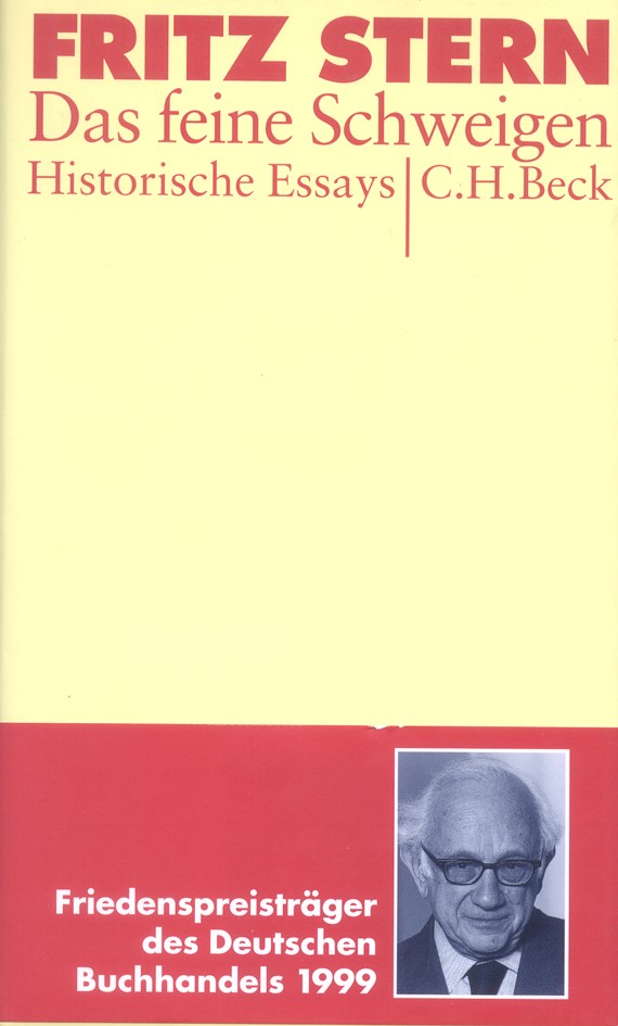 Cover: Stern, Fritz, Das feine Schweigen