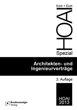 Abbildung von Eich / Eich | Architekten- und Ingenieurverträge | 3. Auflage | 2019 | beck-shop.de