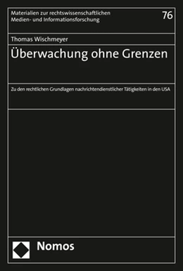 Abbildung von Wischmeyer | Überwachung ohne Grenzen | 1. Auflage | 2017 | 76 | beck-shop.de