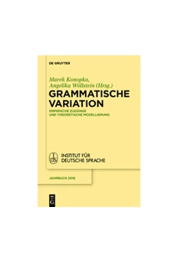 Abbildung von Konopka / Wöllstein | Grammatische Variation | 1. Auflage | 2017 | beck-shop.de