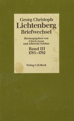 Cover: Lichtenberg, Georg Christoph, 1785-1792