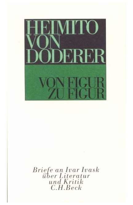 Cover: Heimito von Doderer, Von Figur zu Figur