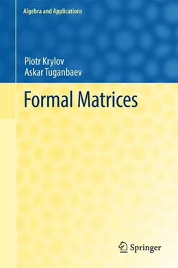 Abbildung von Krylov / Tuganbaev | Formal Matrices | 1. Auflage | 2017 | beck-shop.de