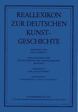 Cover: , Reallexikon Dt. Kunstgeschichte  97. Lieferung: Firstbekrönung - Fisch II: Fischarten