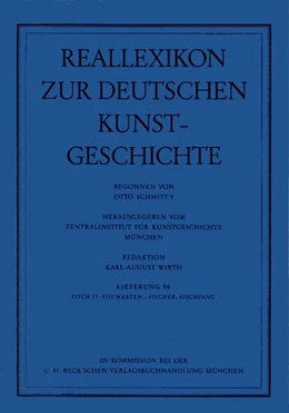 Abbildung von Schmitt, Otto | Reallexikon Dt. Kunstgeschichte 98. Lieferung: Fisch II: Fischarten - Fischer, Fischfang | 1. Auflage | 1989 | beck-shop.de