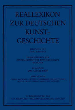 Abbildung von Reallexikon Dt. Kunstgeschichte 99. Lieferung: Fischer, Fischfang - Wunderbarer Fischzug | 1. Auflage | 1990 | beck-shop.de