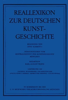 Abbildung von Schmitt, Otto | Reallexikon Dt. Kunstgeschichte 100. Lieferung: Wunderbarer Fischzug - Fläche (Werkzeug) | 1. Auflage | 1991 | beck-shop.de