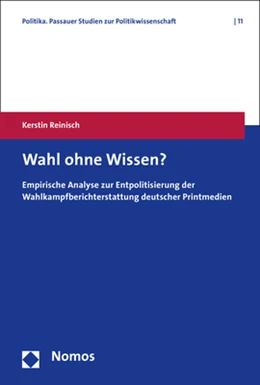 Abbildung von Reinisch | Wahl ohne Wissen? | 1. Auflage | 2017 | beck-shop.de