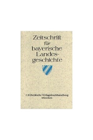 Cover: , Zeitschrift für bayerische Landesgeschichte Band 80 Heft 3/2017