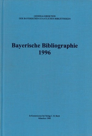 Cover: , Bayerische Bibliographie  1996