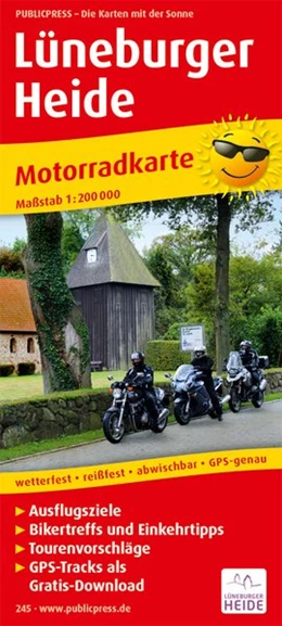 Abbildung von Motorradkarte Lüneburger Heide 1 : 200 000 | 4. Auflage | 2017 | beck-shop.de