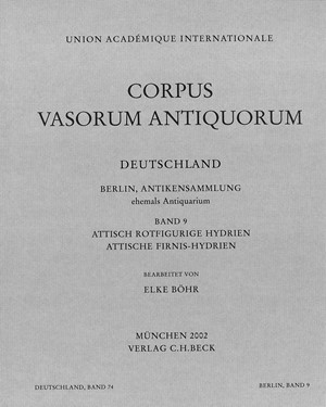 Cover: , Corpus Vasorum Antiquorum Bd. 74:  Berlin IX