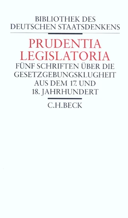 Abbildung von Mohnhaupt, Heinz | Prudentia Legislatoria | 1. Auflage | 2003 | beck-shop.de