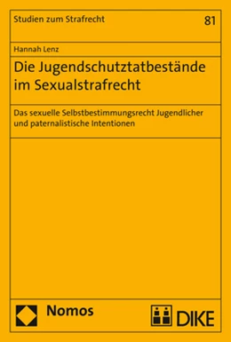 Abbildung von Lenz | Die Jugendschutztatbestände im Sexualstrafrecht | 1. Auflage | 2017 | beck-shop.de