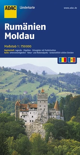Abbildung von ADAC LänderKarte Rumänien, Moldau 1:750 000 | 4. Auflage | 2017 | beck-shop.de