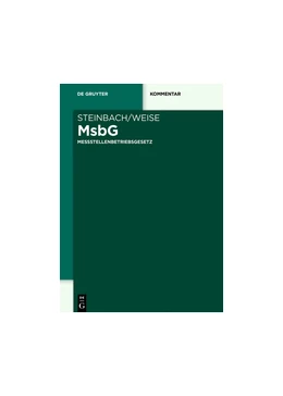 Abbildung von Steinbach / Weise | Messstellenbetriebsgesetz | 1. Auflage | 2018 | beck-shop.de