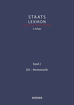 Abbildung von Staatslexikon, Band 2: Eid - Hermeneutik | 888. Auflage | 2018 | beck-shop.de