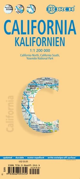 Abbildung von California ( Kalifornien) 1 : 1 200 000 | 12. Auflage | 2017 | beck-shop.de