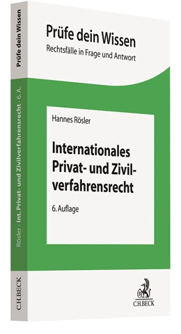 Abbildung von Rösler | Internationales Privat- und Zivilverfahrensrecht | 6. Auflage | 2024 | beck-shop.de